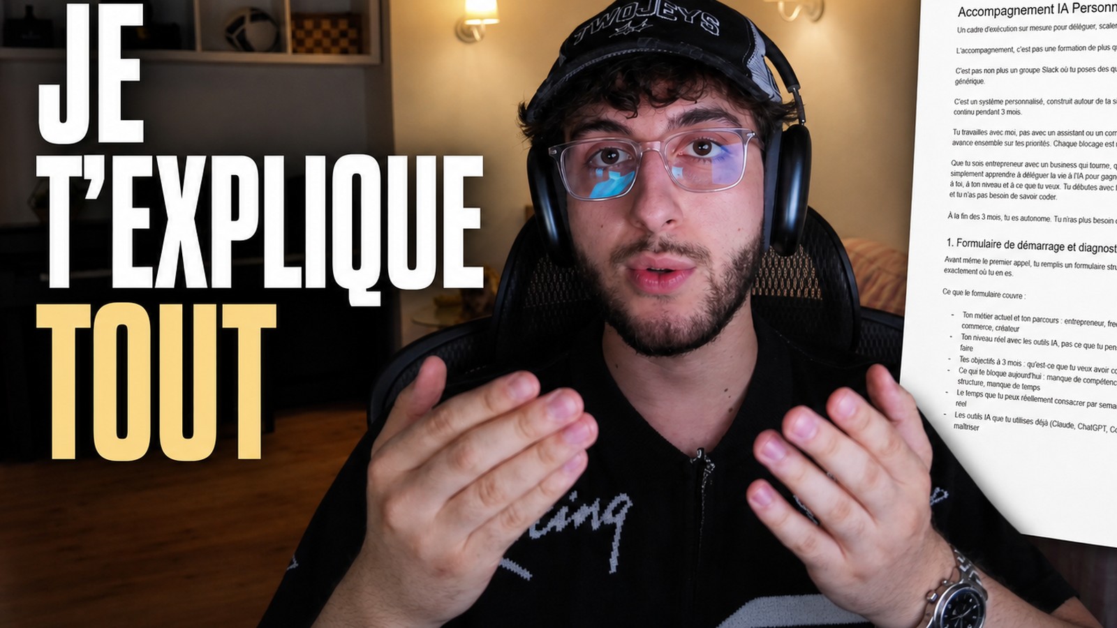 Johan explique en vidéo comment se passe l'accompagnement